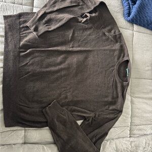 Brown JCrew Cotton/Cashmere Sweater - XL